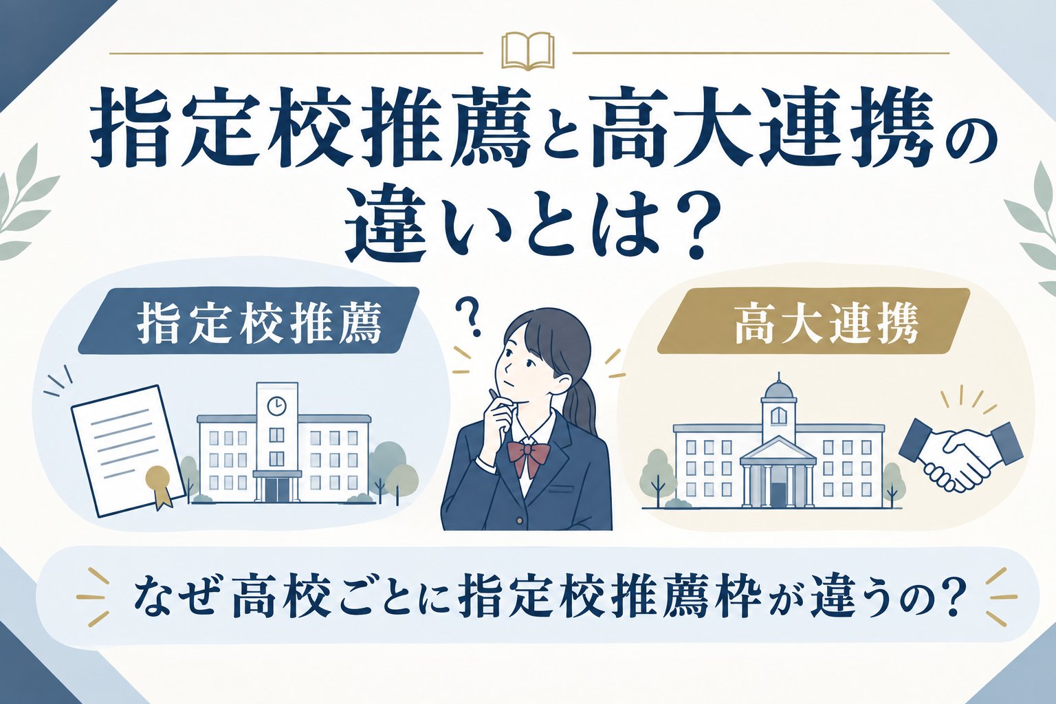 桂カレッジ　指定校推薦と高大連携